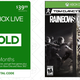 Six Months Xbox Live Gold + Rainbow Six Siege, $40